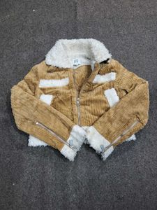 Corduroy &amp; Faux Fur Jacket