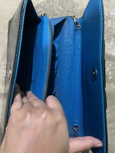 Stylish Blue Sling Bag