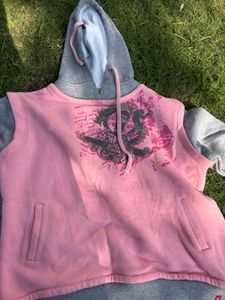 Pink Graphic Hoodie