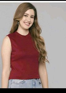 Red Sleeveless Top