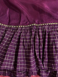 Elegant Purple Ethnic Skirt