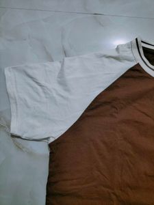 Brown &amp; White T-Shirt