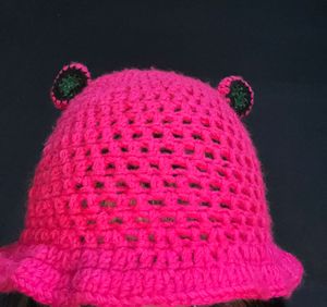 Funky Pink Knitted Hat