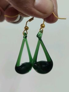 Hand Blown Glass Earrings - Unique Collection