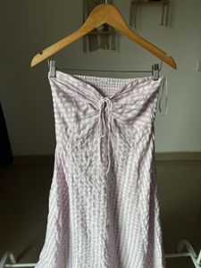 Lilac Cotton Tube Dress