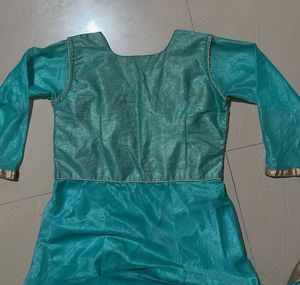 Blue Festive Maxi Gown 3/4th Hand