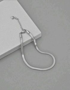 Silver Herringbone Bracelet