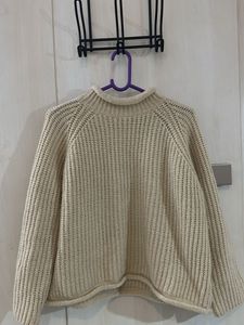 Chunky Yarn Sweater- Beige