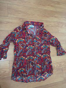 Patterned Multicolor Blouse