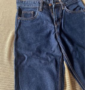 High Waist Slim Fir Blue Denim Jeans