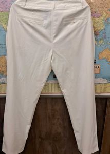 Formal Pure White Trousers