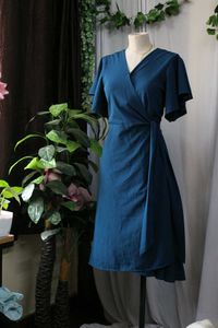 Blue Wrap Dress