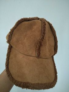 Suede Faux Patchwork Baseball Cap