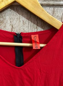 🍷👠(SALE) Stylish Red Sleeveless Dress