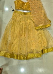 Peach Colour 6 Mitter Ghera Chholi