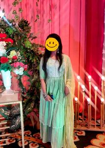 Women Nayra Cut Suit With Sharara And Dupatta