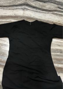 Patterned black kurti