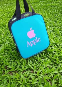 Apple Lunch Bags - Blue &amp; Pink