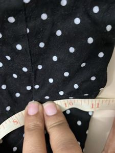 Black Polka Dot Top