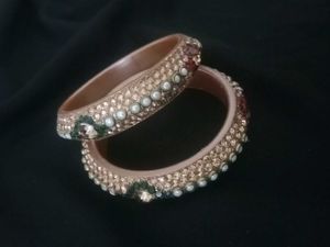 Elegant Beaded Bangles - Set of 2