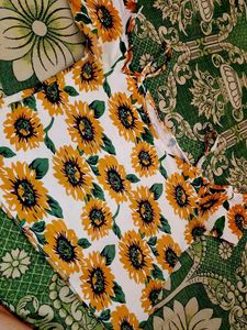 Sunflower Print Top
