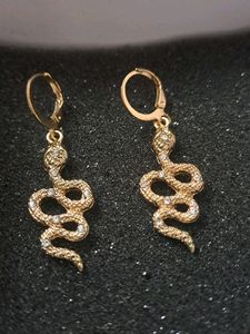 Statement Earing Studded Snake