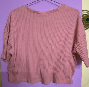 Pink Crop Top