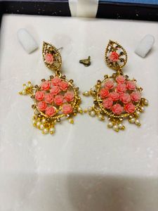Elegant Rose Drop Earrings