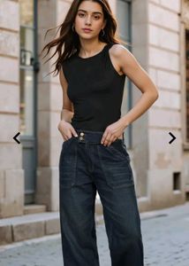 Dark Wash Denim Pants