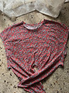 Floral Tie Crop Top