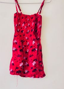 Red Floral Sundress