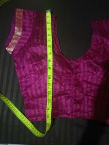 Beautiful Cotton Silk Saree With Matching Blouse