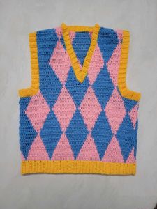 Howls Moving Castle Inspo Crochet Vest