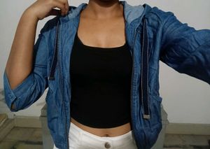Denim Hoodie Jacket