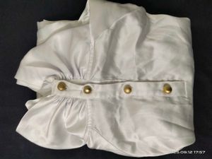 Korean Bow Top - Pure White - S/M