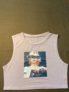 Graphic Crop Tank