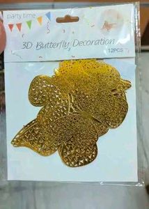 Golden Butterfly Wall Decor