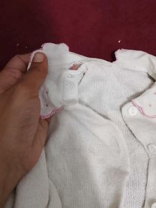 Cute White Baby Cardigan