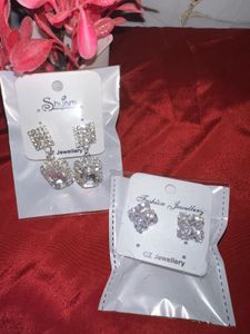 Sparkling Silver CZ Earrings…