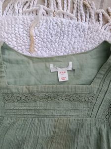 A Pista Green Colour Top