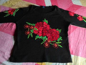 Floral Embroidered Top