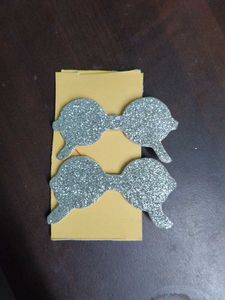 Sparkly Hair Bow Clips (Set of 2)