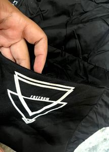 Black Cropped Puffer Jacket