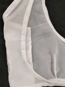 georgette sheer blouse backless