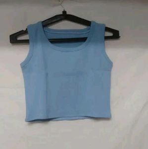 Casual Crop Top Combo Blue &amp; Green