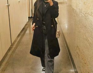 Elegant Black Overcoat