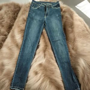 Distressed Denim Jeans