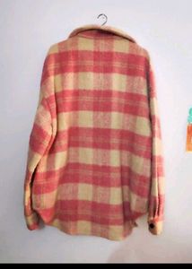 SAVANA Pink Plaid Coat/ Jacket