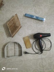 Hair Dryer, Face Shield, Vessel Stand Etc