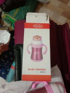 steel baby sipper 2 in1#price drop